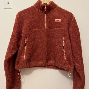 Nike Burnt Orange Fleece Jacket